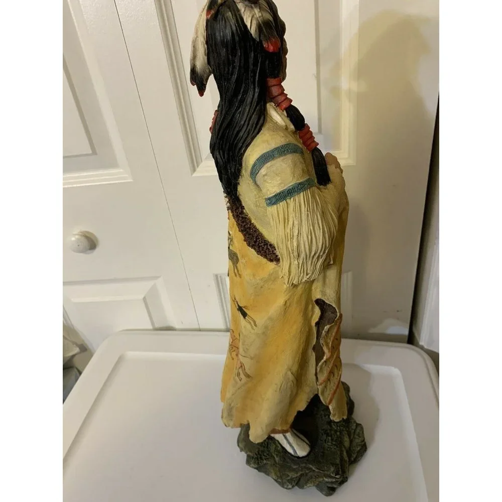Native American Indian Resin Statue 21